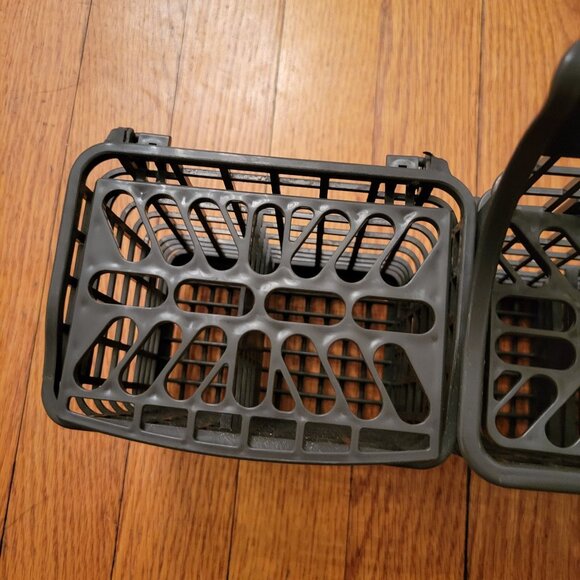OEM Kenmore Dishwasher Silverware Gray Basket Replacement 3 Sections Handle W113 - Picture 7 of 11